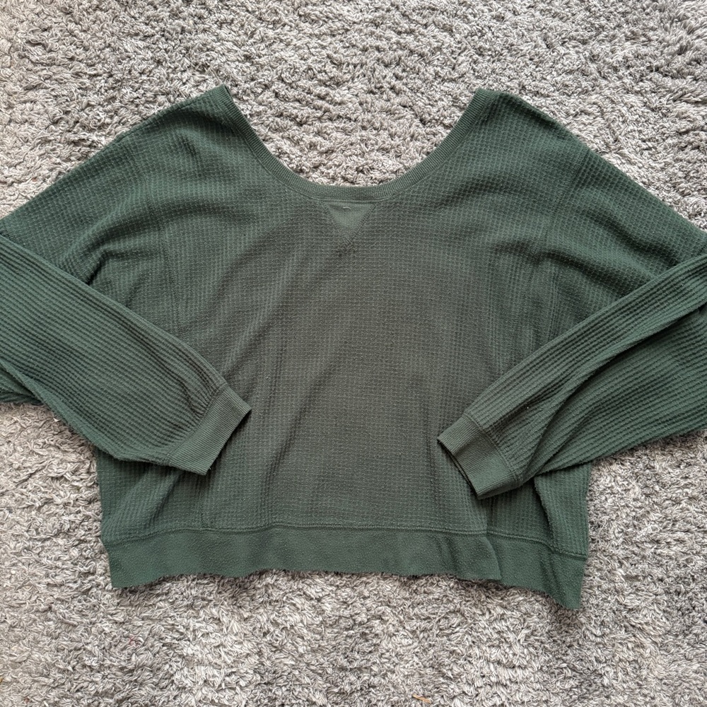 aeropostale reversible neck line long sleeve top